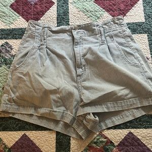 American Eagle Blue and White Striped Denim